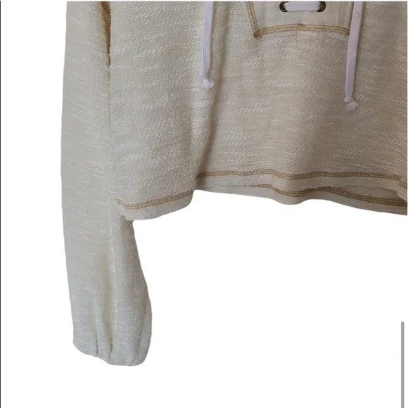 BNWoT Urban Outfitters | Lace-Up Funnel Neck Cropped Sweater S Small - Picture 7 of 10